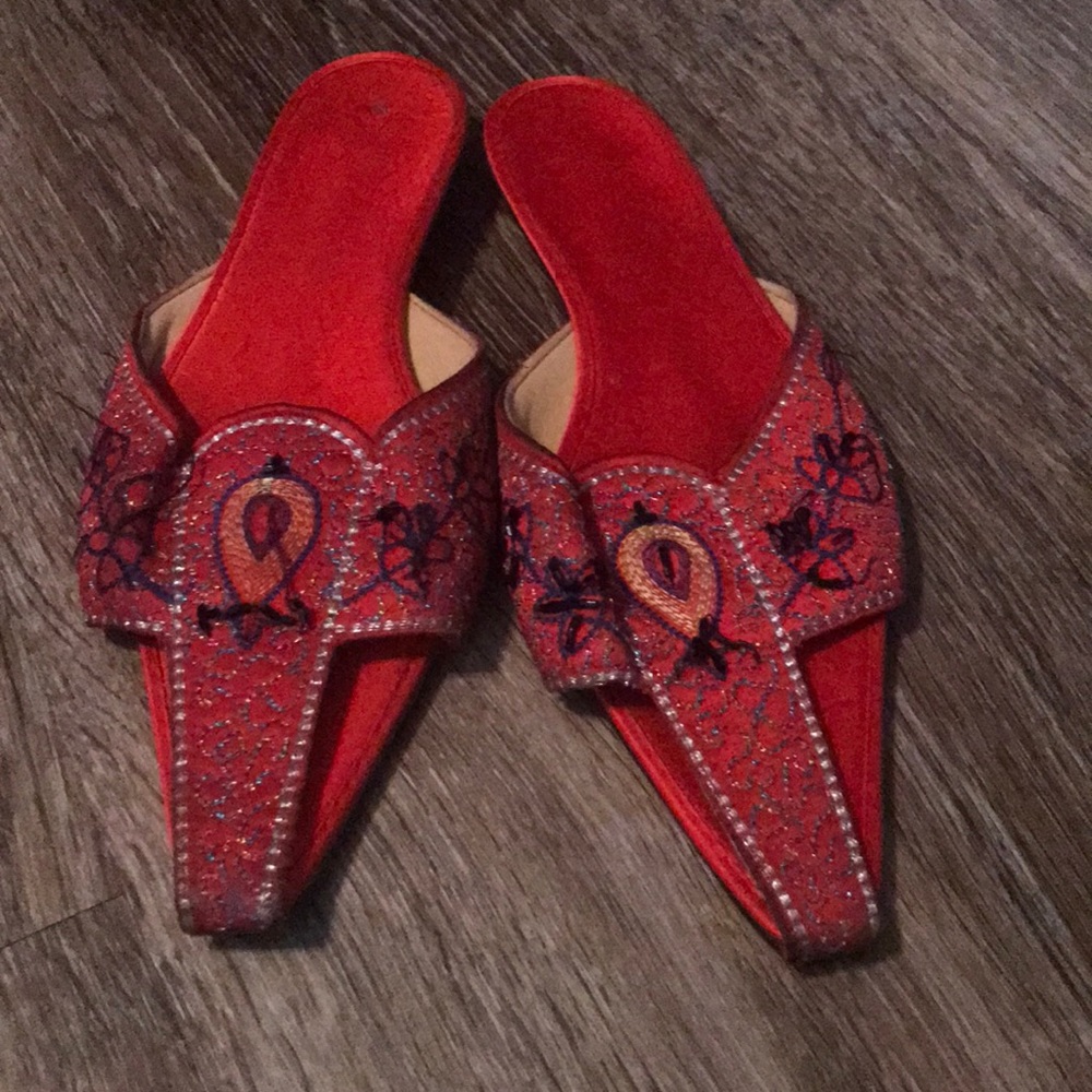 Unique Vintage Embroidered Shoes